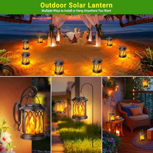 Hanging Solar Lights Lantern Outdoor (2 Count)