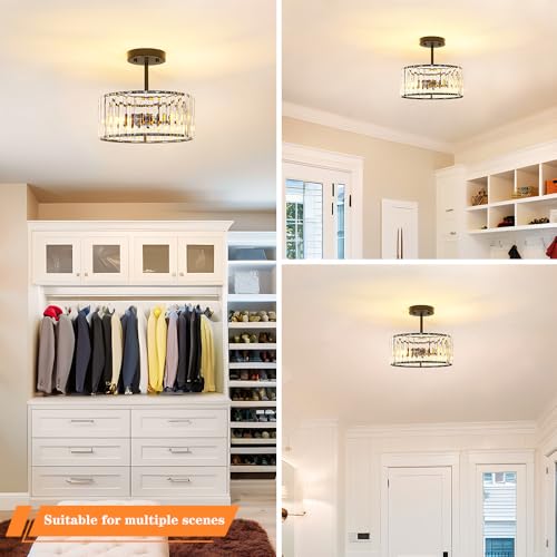 Modern Crystal Ceiling Light