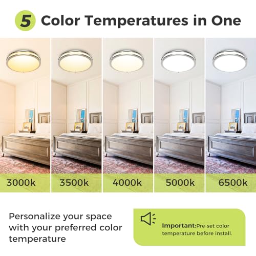 1 Pack Flush Mount Ceiling Light Fixture