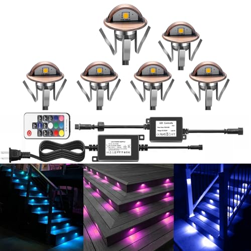 LED Deck Stair Lighting Kit (6 Count)