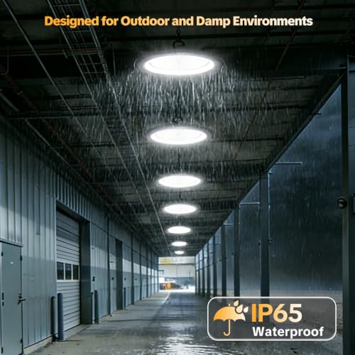 300W UFO High Bay Light 18Pack 45000LM LED Shop Lights Plug & Play (18 Count)