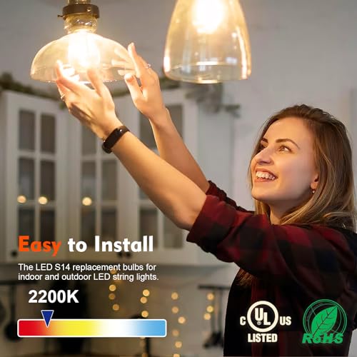 36 Pack S14 LED Bulbs for Outdoor String Lights