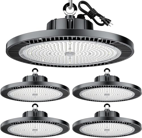 4Pack 200W UFO LED High Bay Light 30000Lm 5000K100V (4 Count)