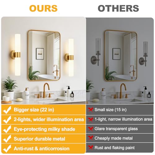 Brushed Gold Wall Sconce