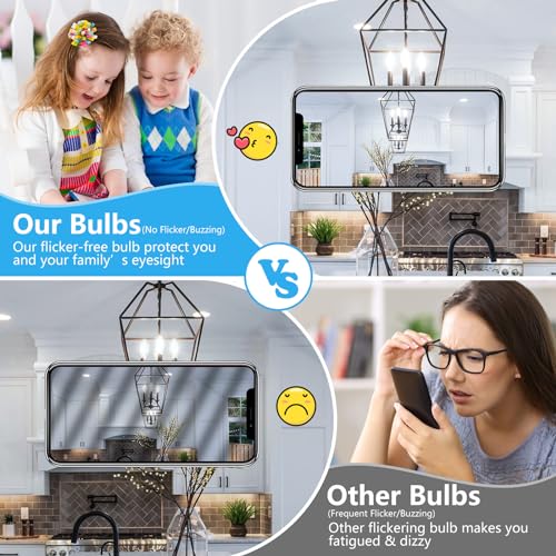 Dimmable E12 LED Candelabra Bulbs 60W Equivalent (12 Count)