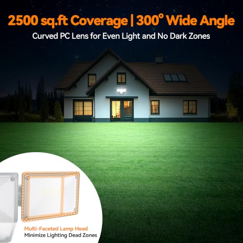 85W 10000LM Dusk to Dawn Outdoor Lighting (White)