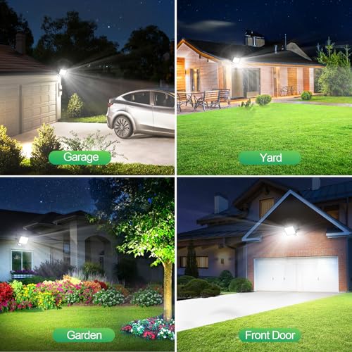 2 Pack 100w Led Motion Sensor Flood Light (2 Count)