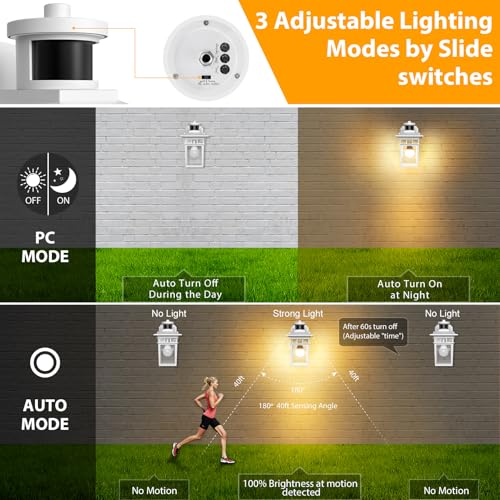 Motion Sensor Porch Light with GFCI Outlet (2 Count)