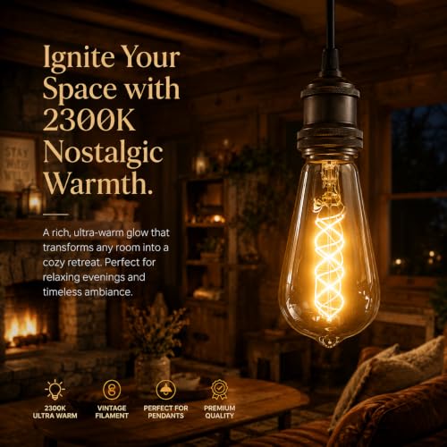 ST64 LED Edison Bulbs (3 Count)