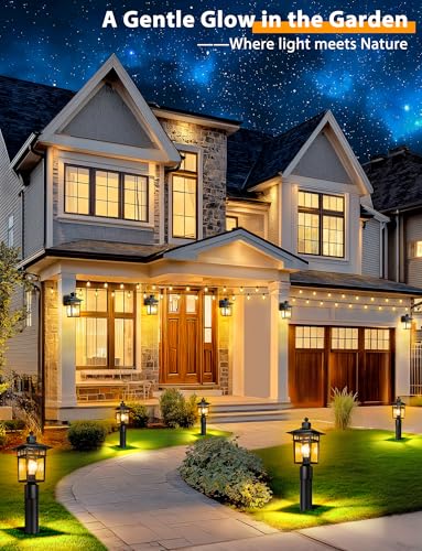 360° Motion Sensor Outdoor Post Lights