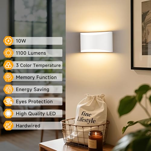 Modern LED Wall Sconce Set of 2 (2 Count)