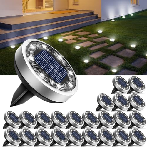 24 Pack Solar Lights Outdoor Waterproof (24 Count)