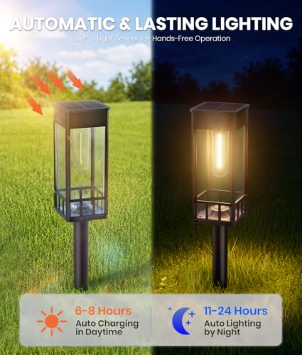 Solar Pathway Lights Outdoor (2 Count)