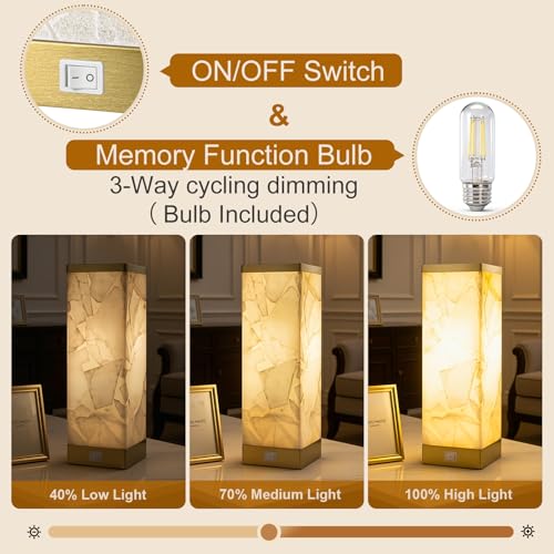 Alabaster Table Lamp for Living Room