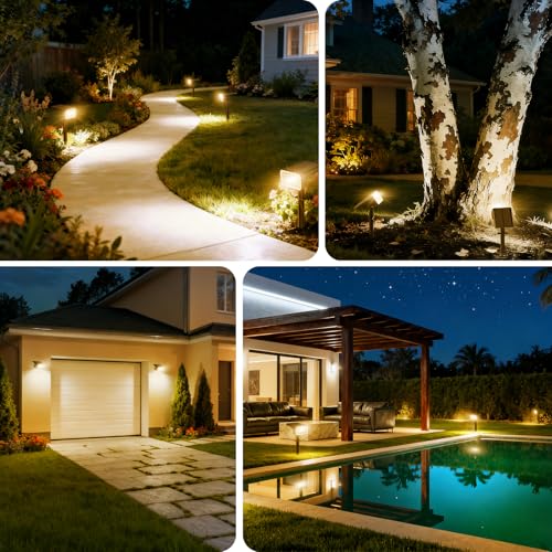 Solar Spot Lights Outdoor (8 Count)