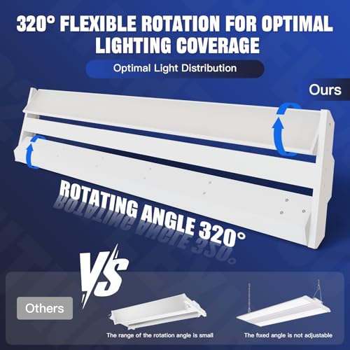 300/240/200W LED Linear High Bay Light, 45000LM Linear Shop Light