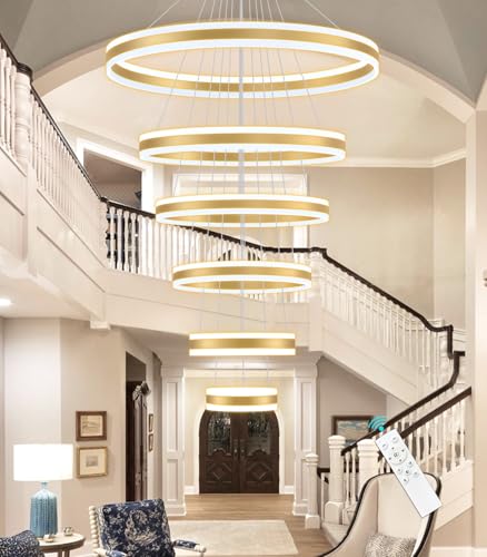 31.4'' Modern LED Chandelier Large Contemporary Chandeliers for Foyer 6