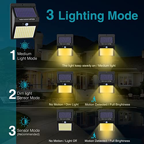6 Pack Solar Motion Lights Outdoor (6 Count)