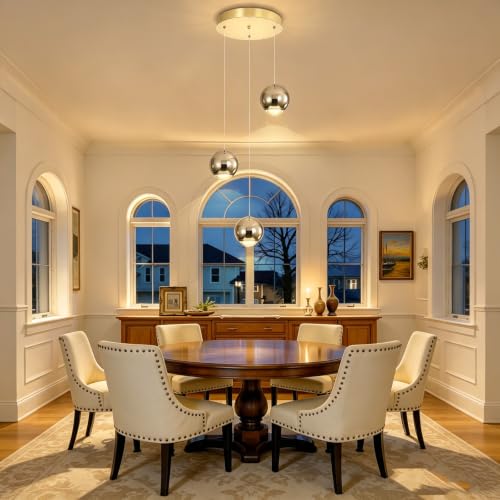 3 Light Modern Gold Pendant Light Hanging Light for Kitchen Island