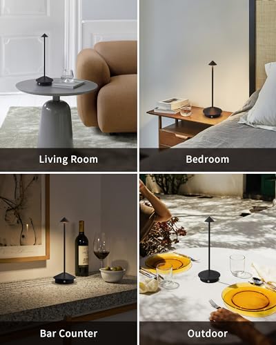 Modern Cordless Table Lamp Set of 2 (2 Count)