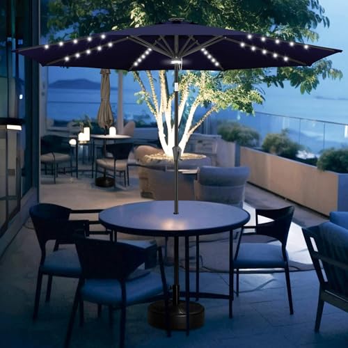 Solar Patio Umbrella with a Centre Light