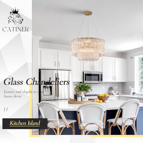Modern 20" Crystal Glass Chandelier 7
