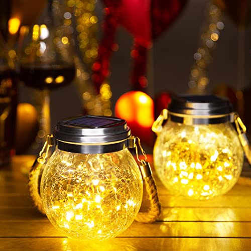 4 Pack Solar Lanterns Outdoor Waterproof (4 Count)