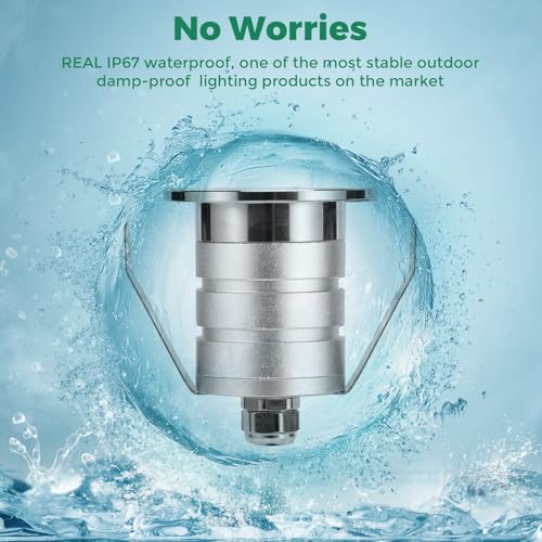 Outdoor Recessed LED Lights (6 Count)