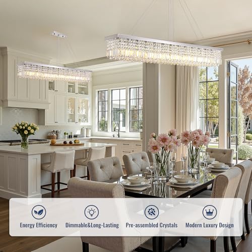 59 inch Modern Crystal Chandelier