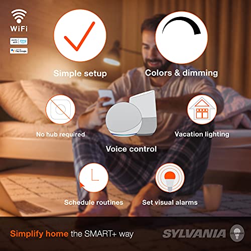 SYLVANIA Wifi LED Smart Light Bulb (4 Count)