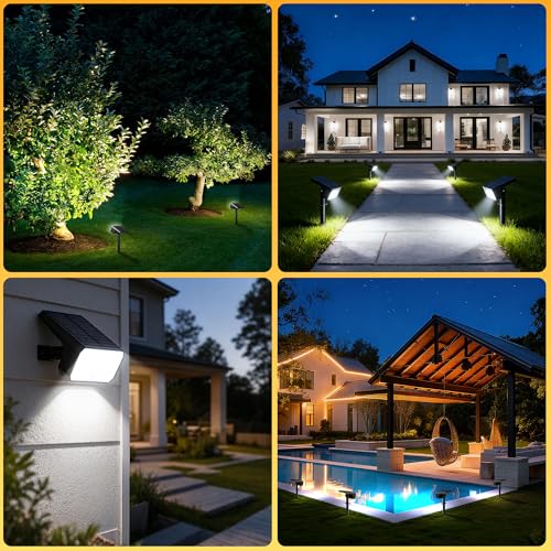 Solar Spot Lights Outdoor Waterproof (4 Count)