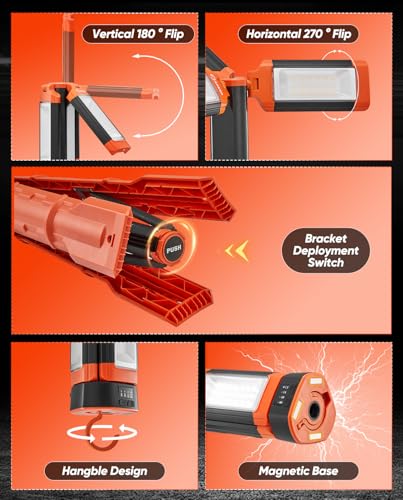 Portable Camping Light with Stand 20000mAh 73.2" Work Light LD18