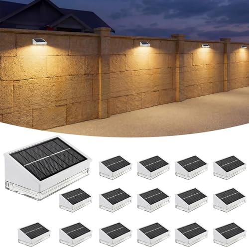 Solar Fence Lights 16 Pack (16 Count)
