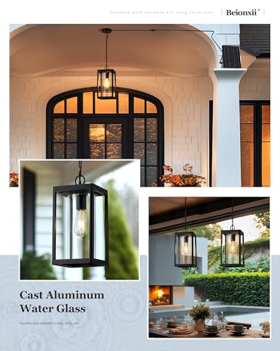 15" Solar Outdoor Pendant Light
