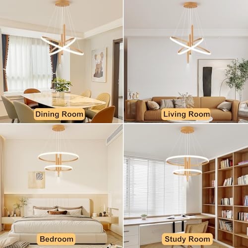 LED Gold Modern Chandeliers