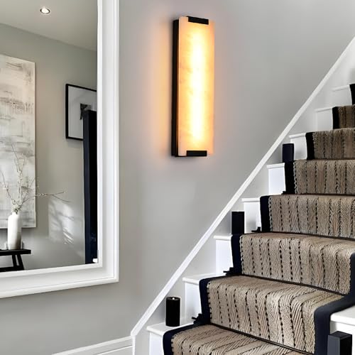 19.2in Alabaster Wall Sconces Set of Two (2 Count)