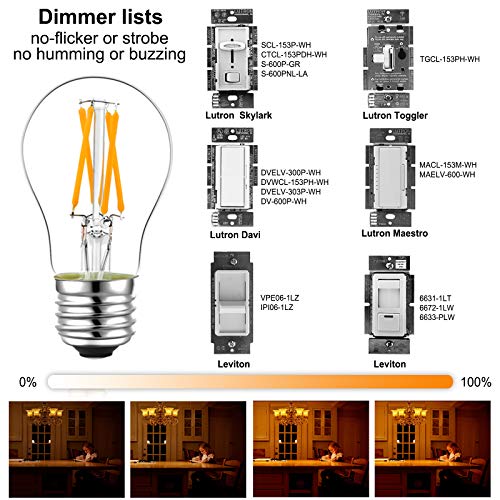 A15 E26 Led Bulb 60 watt (6 Count)