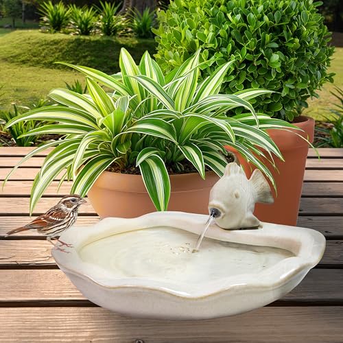 Sunnydaze 7" Fish Spout Tabletop Water Fountain