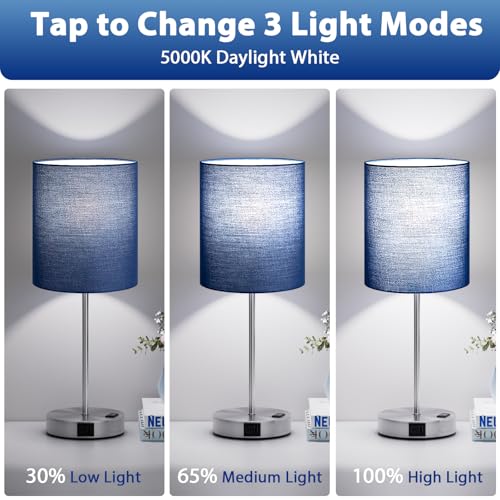 Touch Lamps for Bedroom Set of 2 (2 Count)