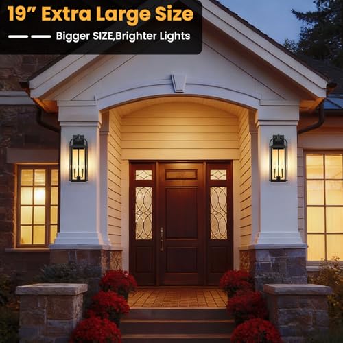 19" Large Porch Lights Outdoor (2 Count)