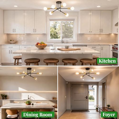 Modern Sputnik Chandelier Ceiling Light Fixtures