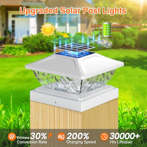 12 Pack Solar Post Cap Lights (12 Count)