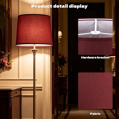 Burgundy Lamp Shade Set of 1