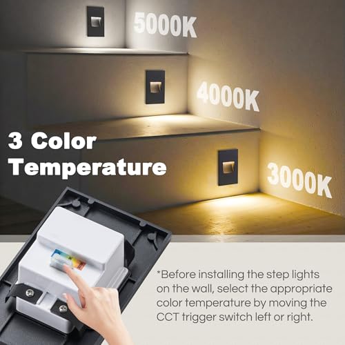 Stair Lights Indoor LED Outdoor Step Lights (4 Count)