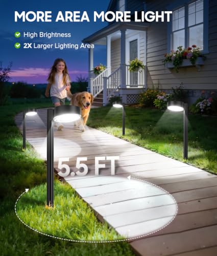 8 Pack Solar Pathway Lights Outdoor (8 Count)