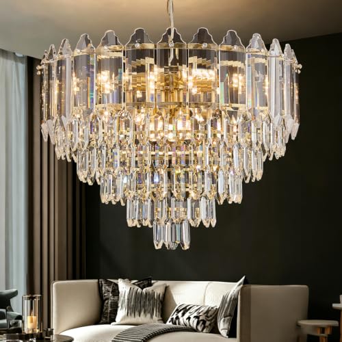 Gold Crystal Chandelier