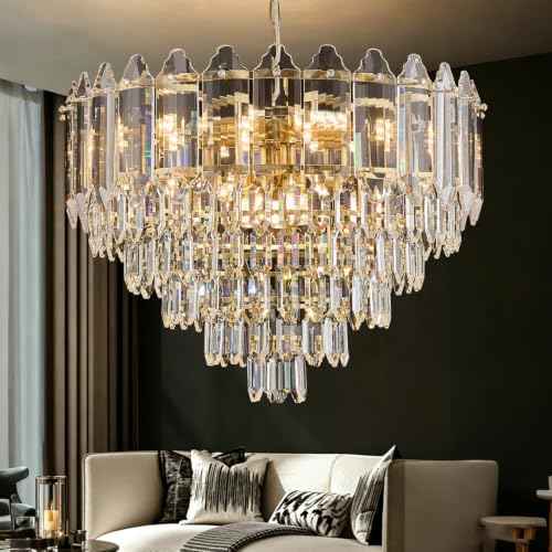 Gold Crystal Chandelier