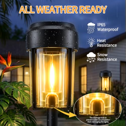 Solar Pathway Lights Outdoor (6 Count)