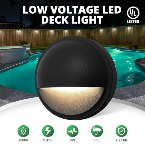 6 Pack Low Voltage LED Deck Lights (6 Count)