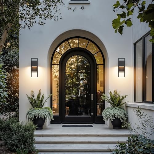 2 Pack Modern Outdoor Wall Lights (2 Count)